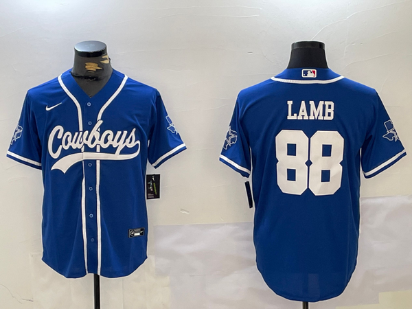 Men's Dallas Cowboys CeeDee Lamb #88 Royal Game Jersey