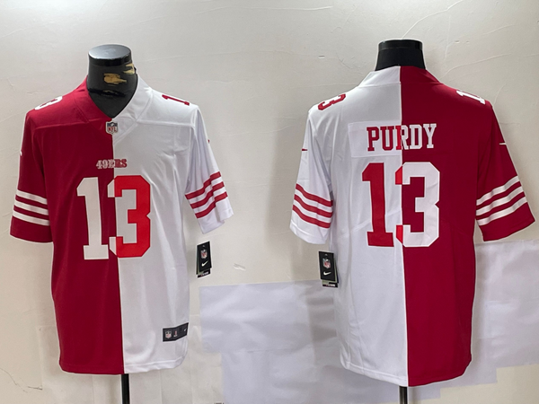 Men's San Francisco 49ers Brock Purdy #13 Scarlet/White Game Player Jersey