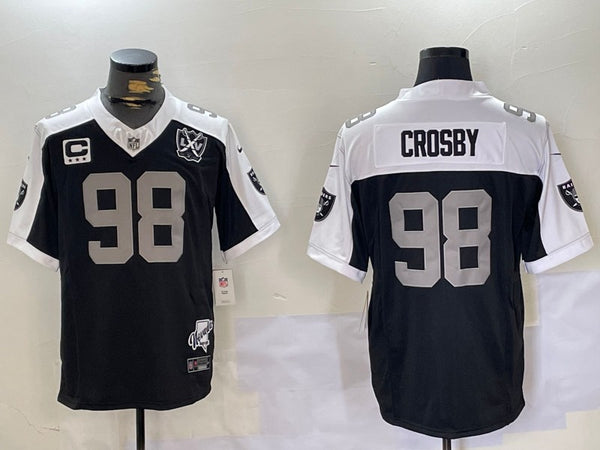 Men's Las Vegas Raiders Maxx Crosby #98 Black Game Team Jersey