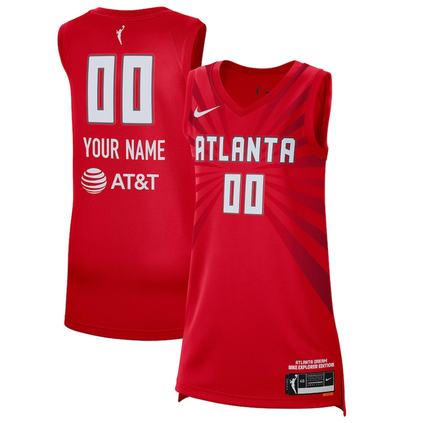 Men's Atlanta Dream Red 2021 Explorer Edition Victory Custom Jersey