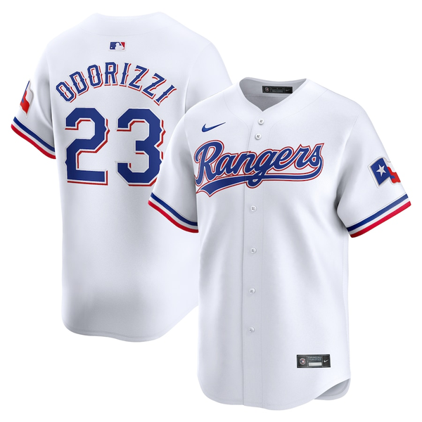 Men's Texas Rangers Jake Odorizzi #23 White Home Limited Player Jersey