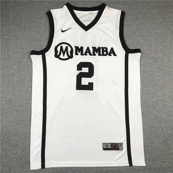 Men's Mamba Mambacitas Gigi Bryant Gianna #2 White Basketball Jersey