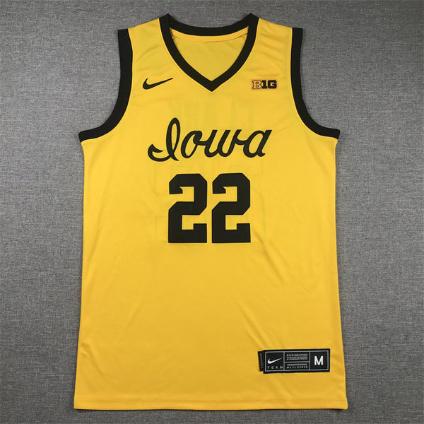 Men's Iowa Hawkeyes Caitlin Clark #22 Yellow Replica Player Jersey