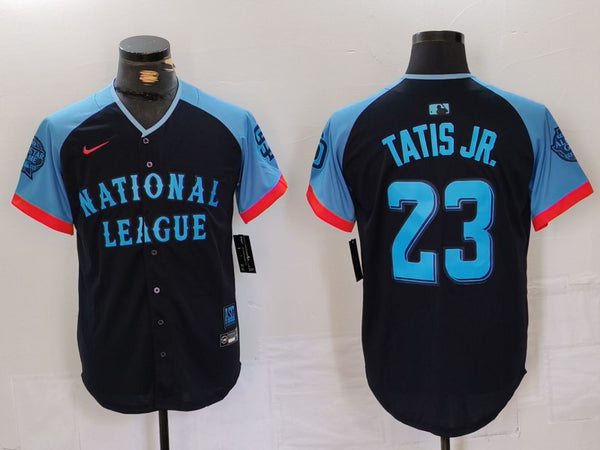 Men's National League Fernando Tatis Jr. #23 Navy 2024 MLB All-Star Game Limited Player Jersey