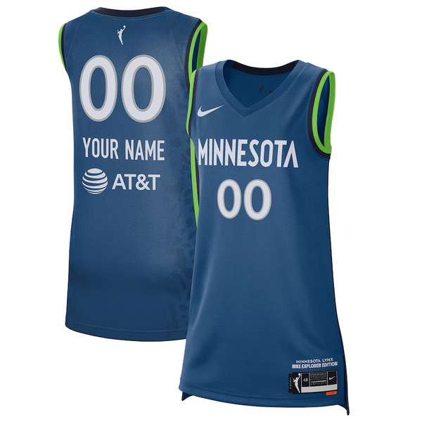 Men's Minnesota Lynx Blue 2021 Explorer Edition Victory Custom Jersey