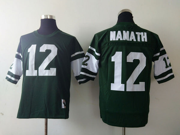 Men's New York Jets Joe Namath Mitchell & Ness Green Legacy Replica Jersey