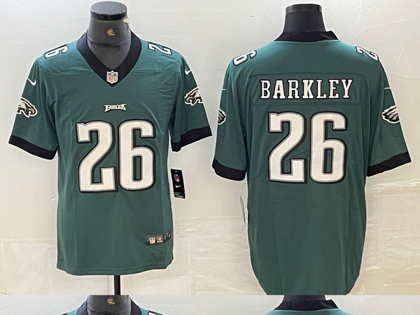 Men's Philadelphia Eagles Saquon Barkley #26 Midnight Green Player Jersey