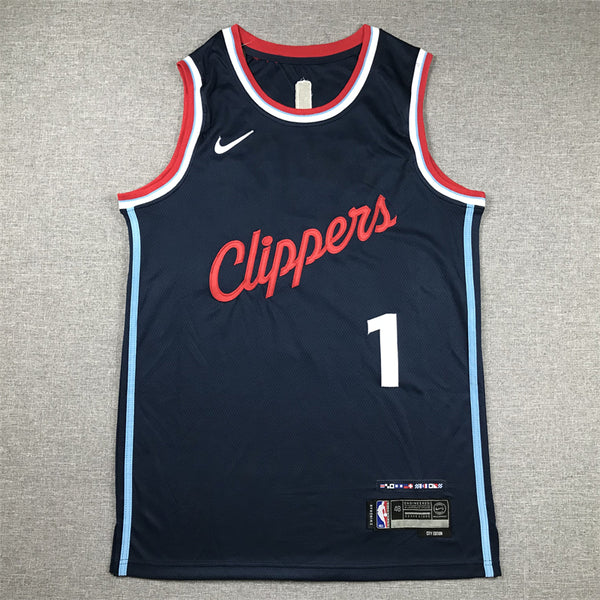 Men's LA Clippers James Harden #1 Navy Swingman Player Jersey