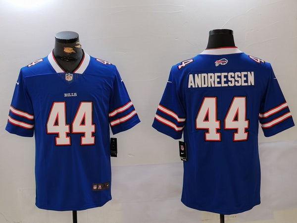 Men's Buffalo Bills Joe Andreessen #44 Royal Game Jersey