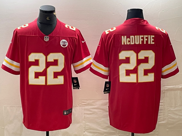 Men's Kansas City Chiefs Trent McDuffie #22 Red Game Player Jersey