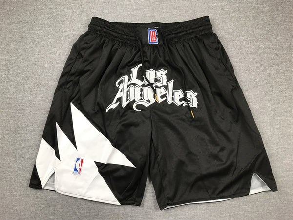 Men's LA Clippers Black Statement Edition Pocket Shorts