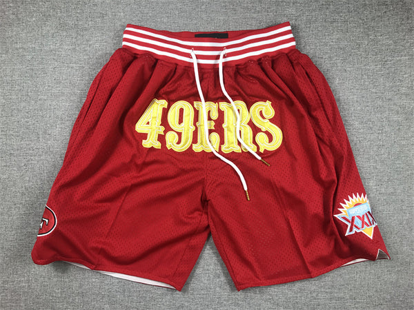 Men's San Francisco 49ers Scarlet Pocket Shorts