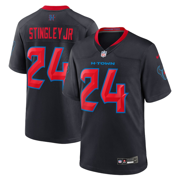 Men's Houston Texans Derek Stingley Jr. #24 Navy 2nd Alternate Game Jersey