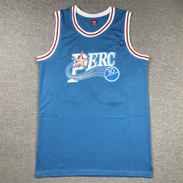 Men's Perc O'Cet #30 Movie Blue Basketball Jersey