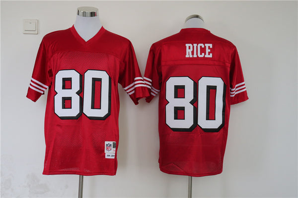 Men's San Francisco 49ers Jerry Rice Mitchell & Ness Scarlet Legacy Replica Jersey