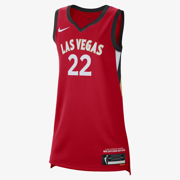 Men's Las Vegas Aces A¡¯Ja Wilson #22 Red Player Jersey