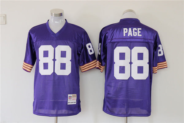 Men's Minnesota Vikings Alan Page Mitchell & Ness Purple Legacy Replica Jersey