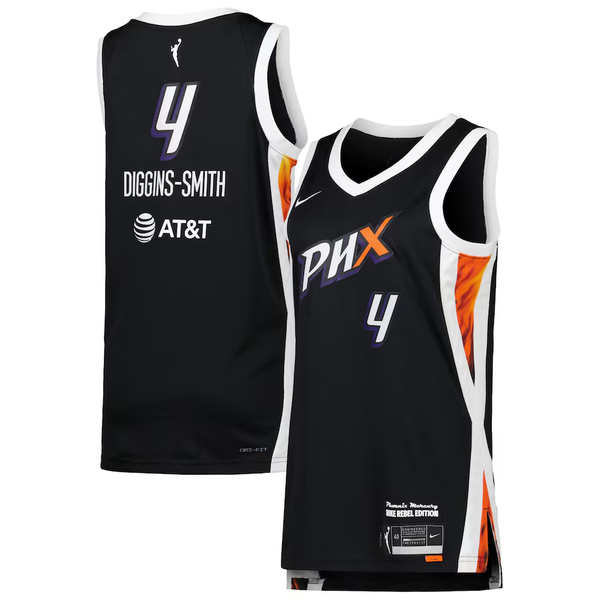 Men's Phoenix Mercury Skylar Diggins-Smith #4 Black Rebel Edition Victory Player Jersey