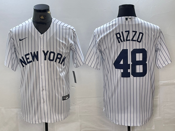 Men's New York Yankees Anthony Rizzo #48 White Limited Jersey