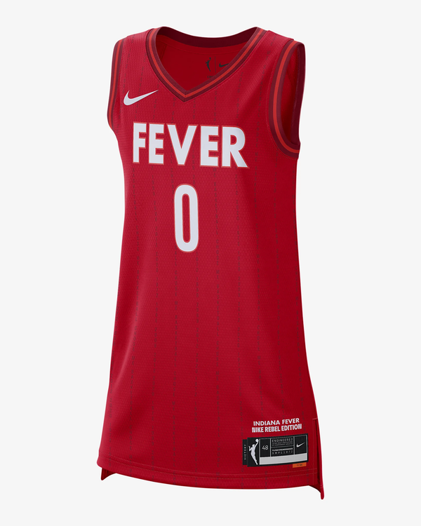 Men's Indiana Fever Kelsey Mitchell #0 Red Player Jersey