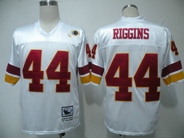 Men's Washington Redskins John Riggins Mitchell & Ness White Legacy Replica Jersey