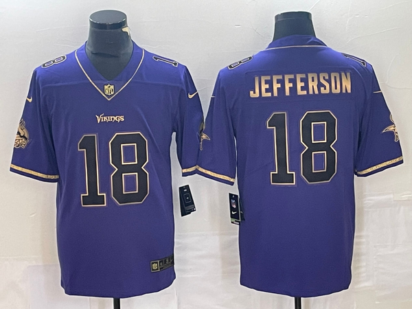 Men's Minnesota Vikings Justin Jefferson #18 Purple Alternate Game Jersey