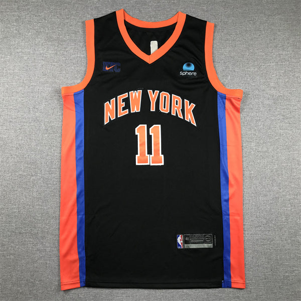 Men's New York Knicks Jalen Brunson #11 Black 2022/23 Swingman Jersey - City Edition