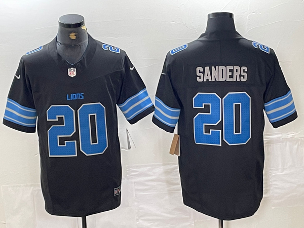 Men's Detroit Lions Barry Sanders #20 Black Vapor F.U.S.E. Limited Jersey