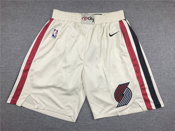 Men's Portland Trail Blazers White Pocket Shorts