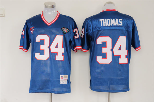 Men's Buffalo Bills Thurman Thomas Mitchell & Ness Blue Legacy Replica Player Jersey