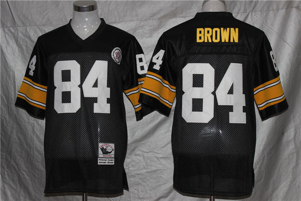 Men's Pittsburgh Steelers Antonio Brown Mitchell & Ness Black Legacy Replica Jersey