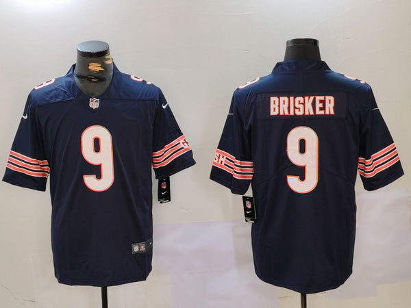 Men's Chicago Bears Jaquan Brisker #9 Navy Game Player Jersey