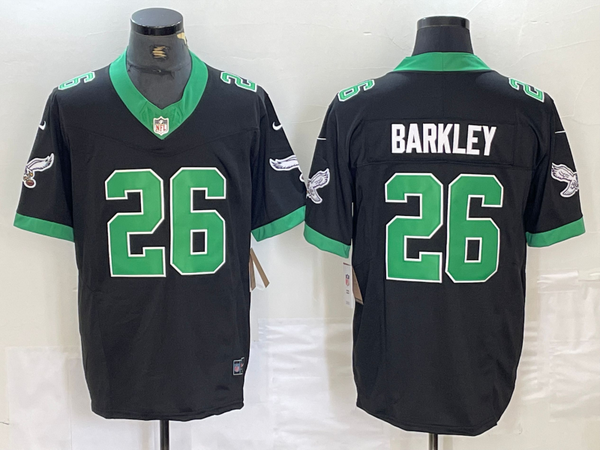 Men's Philadelphia Eagles Saquon Barkley #26 Black Vapor F.U.S.E. Limited Jersey