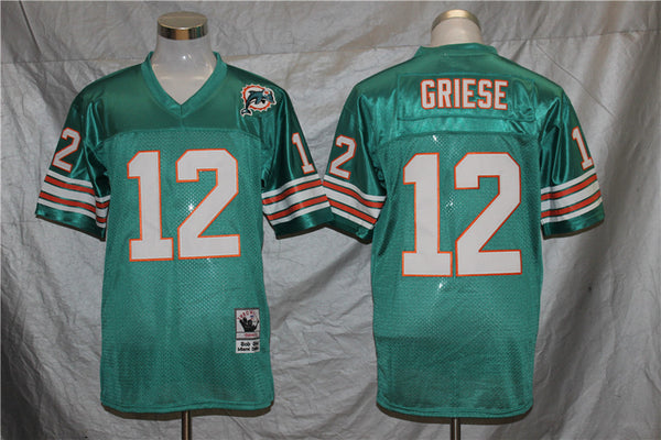 Men's Miami Dolphins Bob Griese Mitchell & Ness Aqua Legacy Replica Jersey