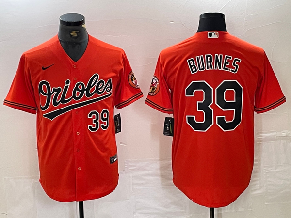 Men's Baltimore Orioles Corbin Burnes #39 Orange Game Player Jersey