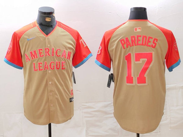 Men's American League Isaac Paredes #17 Cream 2024 MLB All-Star Game Limited Player Jersey