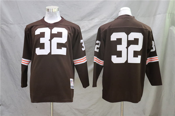 Men's Cleveland Browns Jim Brown Mitchell & Ness Brown Legacy Replica Jersey