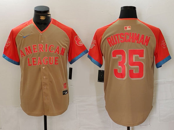 Men's American League Adley Rutschman #35 Cream 2024 MLB All-Star Game Limited Player Jersey