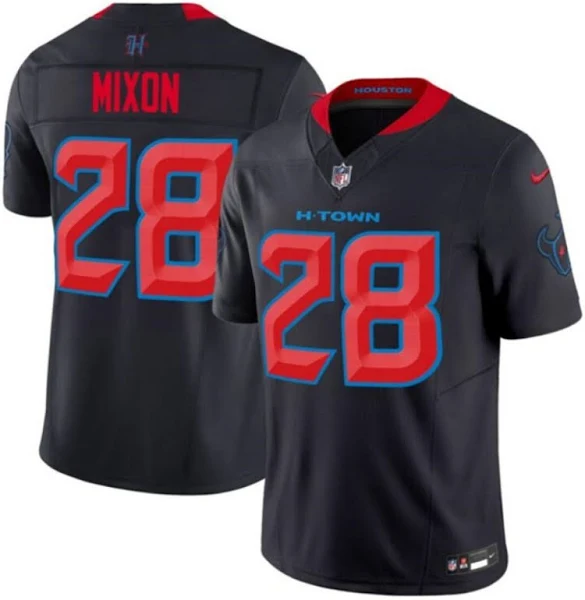 Men's Houston Texans Joe Mixon #28 Navy 2nd Alternate Game Jersey