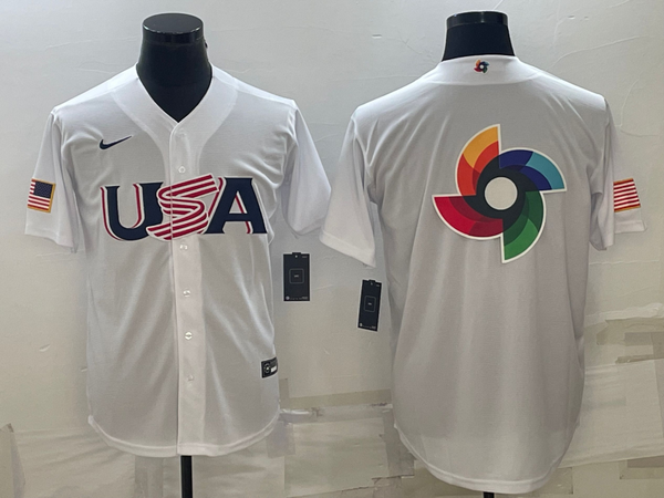 Men's 2023 World Baseball Classic USA White Jersey