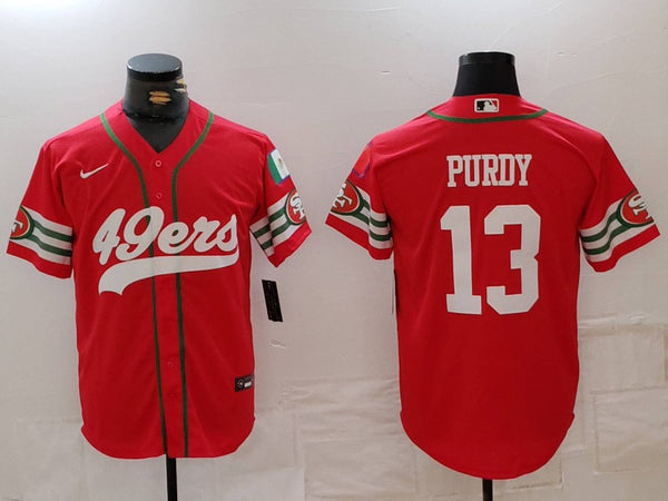 Men's San Francisco 49ers Brock Purdy #13 Scarlet Player Game Jersey