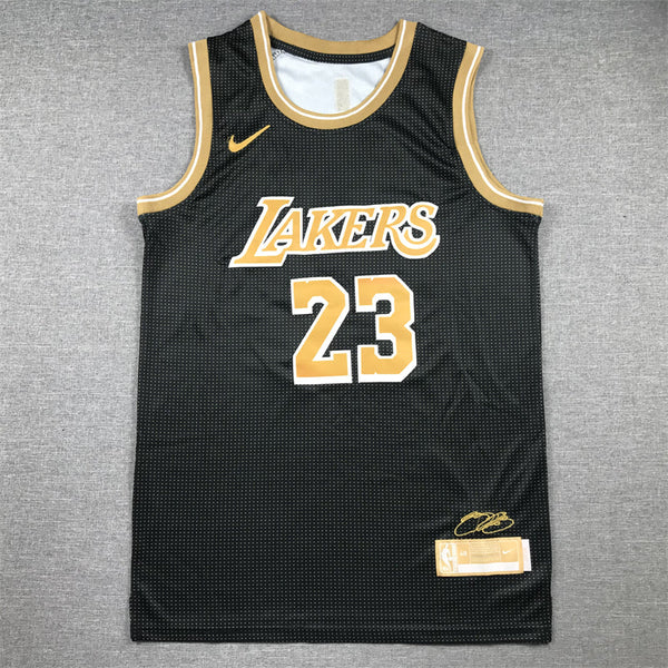 Men's Los Angeles Lakers LeBron James #23 Black Select Series Swingman Jersey