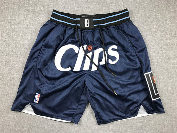 Men's LA Clippers Navy 2023/24 Pocket Shorts City Edition