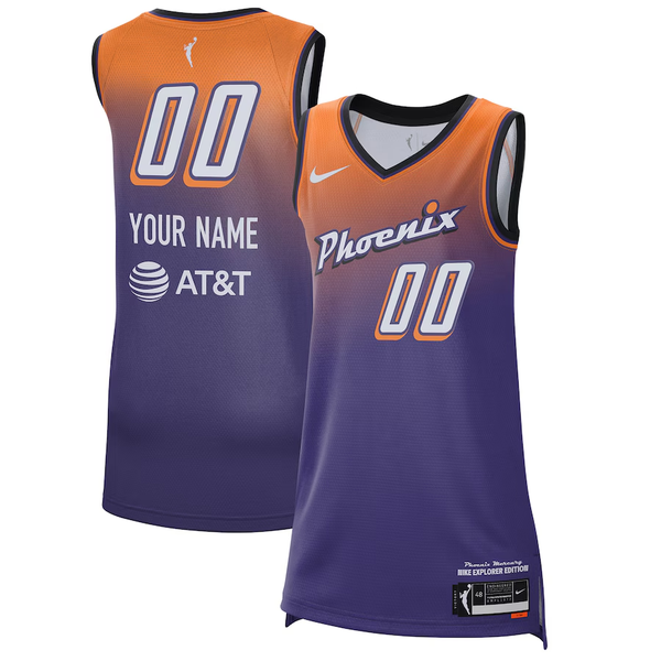 Men's Phoenix Mercury Purple 2021 Explorer Edition Victory Custom Jersey