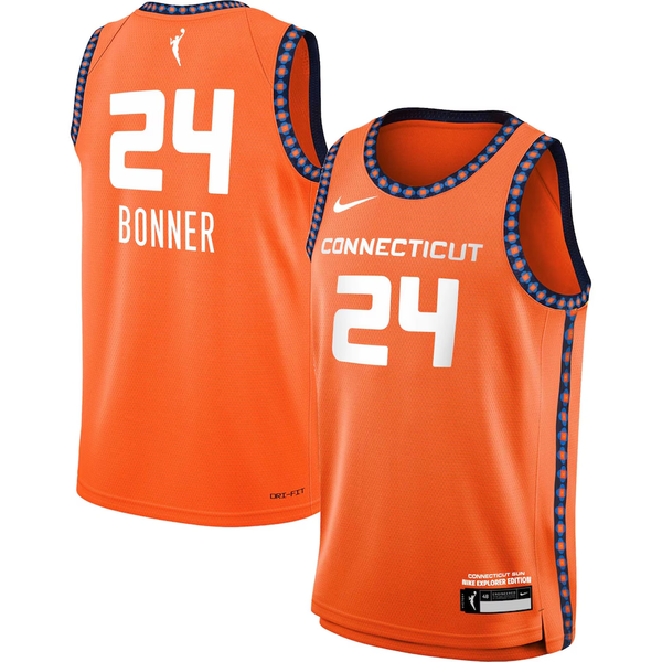 Men's Connecticut Sun DeWanna Bonner #24 Orange 2021 Explorer Edition Victory Player Jersey