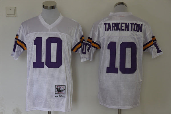 Men's Minnesota Vikings Fran Tarkenton Mitchell & Ness White Legacy Replica Jersey