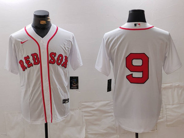 Men's Boston Red Sox Ted Williams #9 White Replica Player Jersey