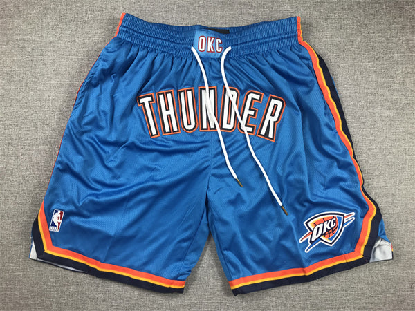 Men's Oklahoma City Thunder Blue Icon Edition Pocket Shorts