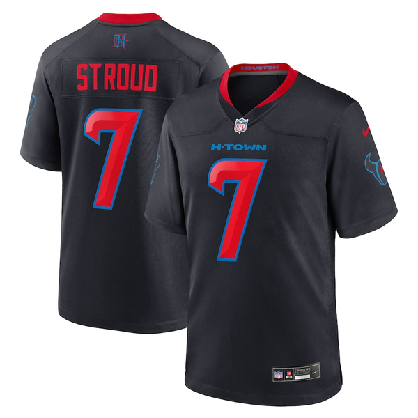 Men's Houston Texans C.J. Stroud #7 Navy 2nd Alternate Game Jersey