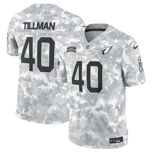 Men's Arizona Cardinals Pat Tillman #40 Arctic Camo 2024 Salute to Service Retired Player Limited Jersey